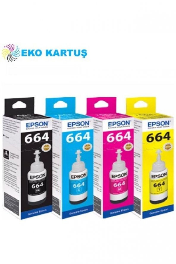 Epson Ecotank L355 (t664) Takım Mürekkep