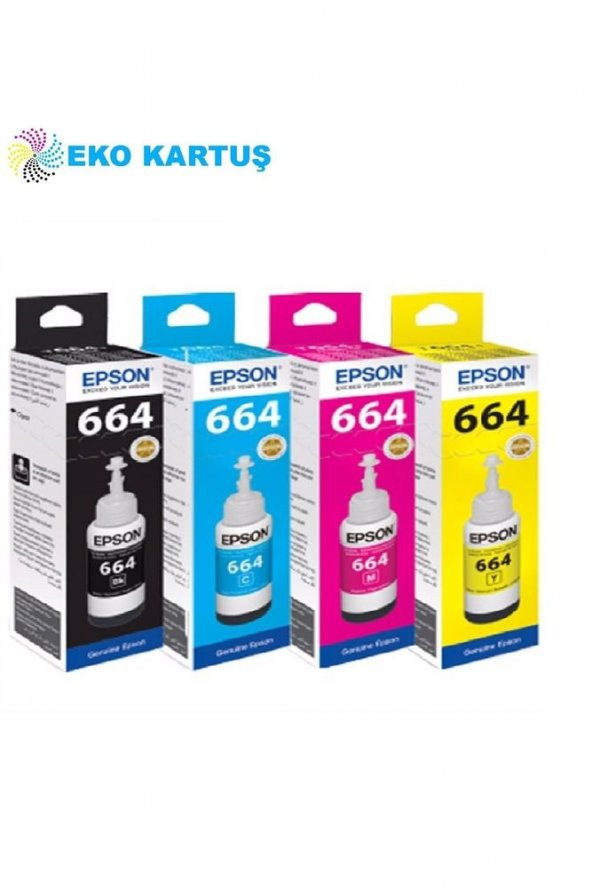 EPSON T664 TAKIM KUTULU MÜREKKEP