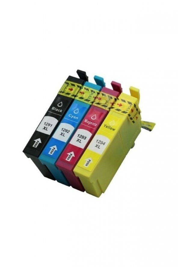 Epson Stylus Sx-445we (t1291-t1292-t1293-t1294) Uyumlu Set Muadil Kartuş