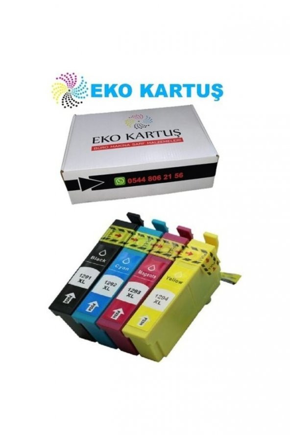 Epson Stylus Sx-430w (t1291-t1292-t1293-t1294) Set Muadil Kartuş