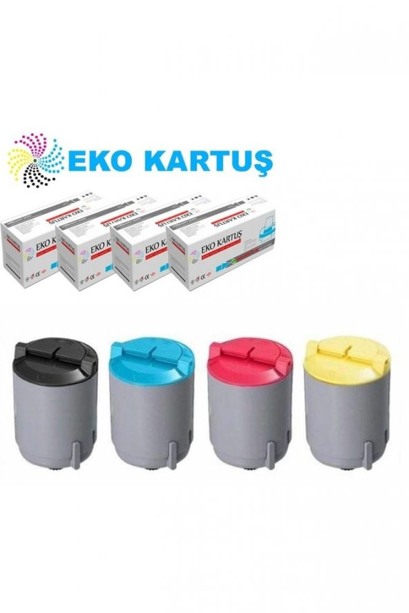 Samsung CLP-300N 4 Renk Takım Muadil Toner