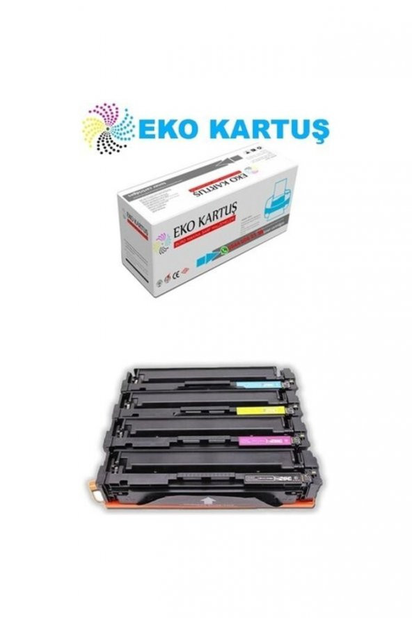 Hp Color Laserjet Pro M254nw (cf540a-cf541a-cf542a-cf543a) (203a) Set Muadil Toner