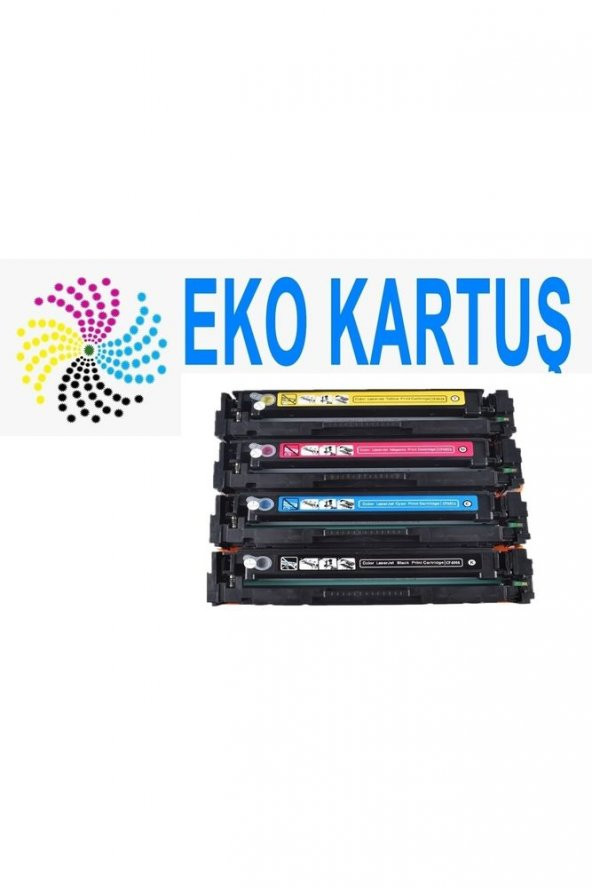 Hp Color LaserJet Pro M254dnw (CF540A-CF541A-CF542A-CF543A) (203A) TAKIM Muadil Toner