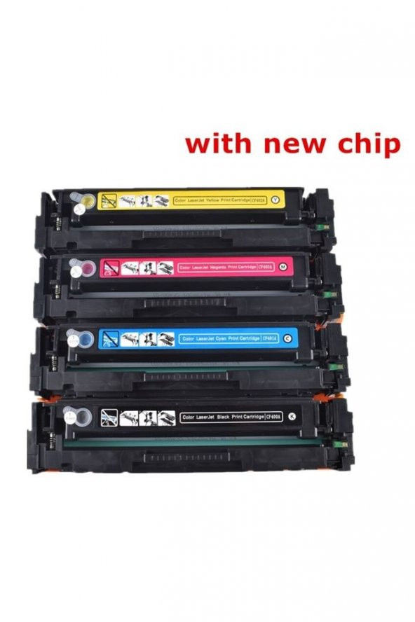 Hp Color LaserJet Pro M254dnw (CF540A-CF541A-CF542A-CF543A) (203A) TAKIM Muadil Toner - 3