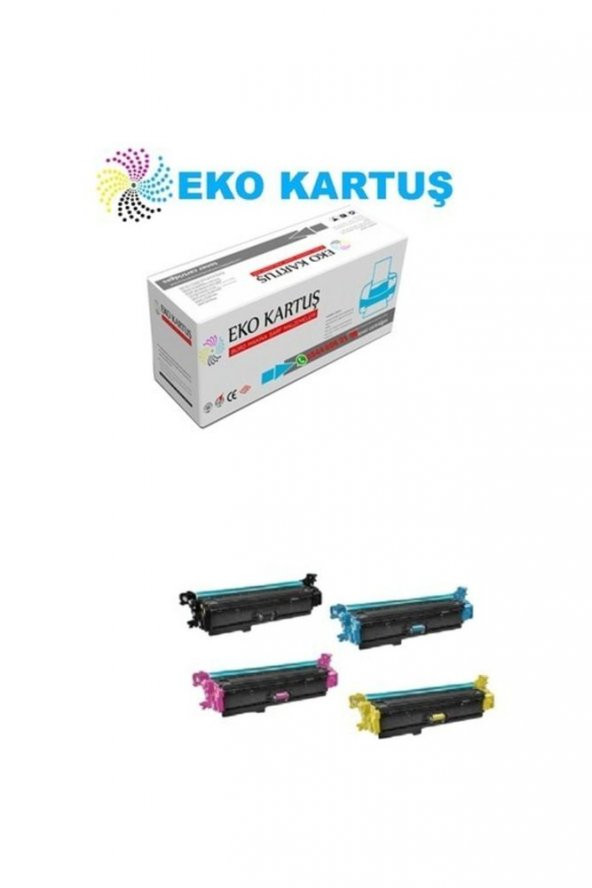 Hp Color Laserjet Enterprise M553 Uyumlu  (cf360-cf361-cf362-cf363) Set Muadil Toner