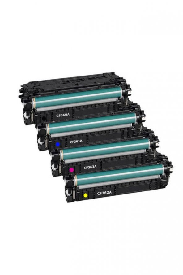 Hp Color LaserJet Enterprise M553 CF360 SET 4 RENK Muadil Toner - 2