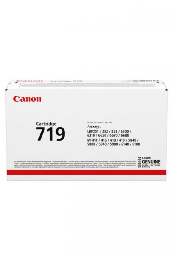 Crg 719 Siyah Orijinal Toner