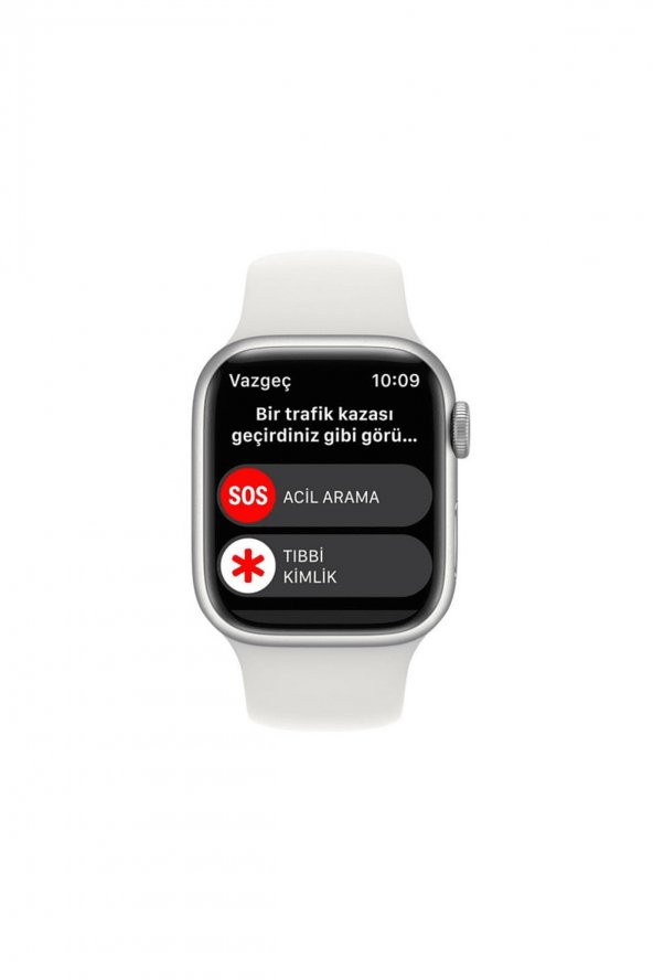 Apple Watch Series 8 GPS 41mm Gümüş Rengi Alüminyum Kasa ve Spor Kordon Akıllı Saat - 4