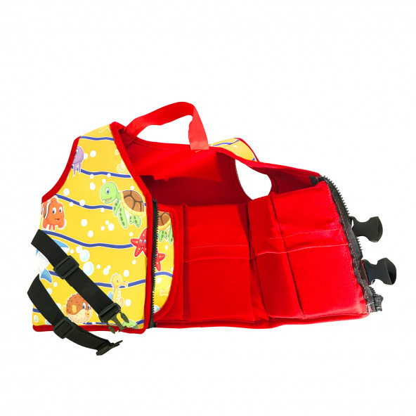 AKAR ATLANTİS YÜZMEYE YARDIMCI YELEK SARI 10-15Kg - 4