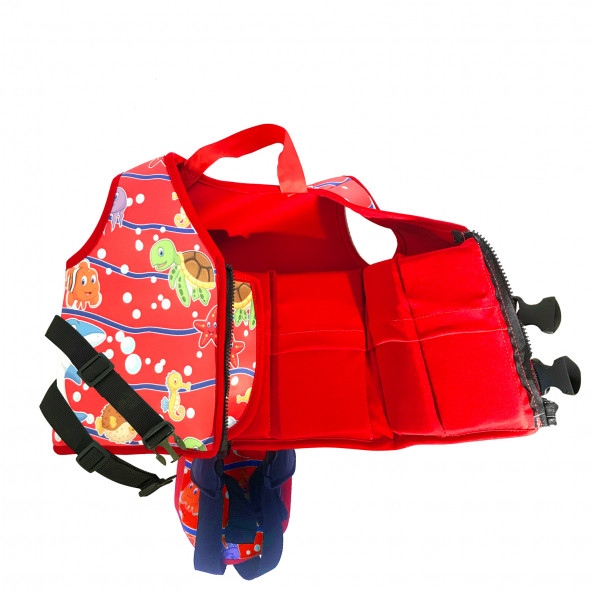AKAR ATLANTİS YÜZMEYE YARDIMCI YELEK KIRMIZI 0-10Kg - 4
