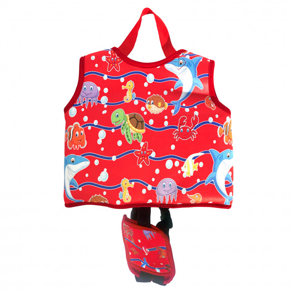 AKAR FLIPPER YÜZMEYE YARDIMCI YELEK KIRMIZI 0-10 Kg - 2