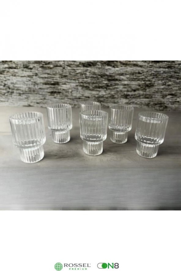 Rossel Premium Origami Kahve Yanı Bardak (6 Adet) - 2