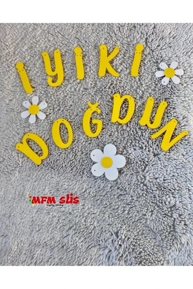 Papatya eva iyiki doğdun banner yazı