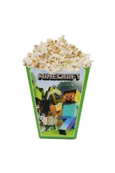 Minecraft temalı mısır kutu 8 adet