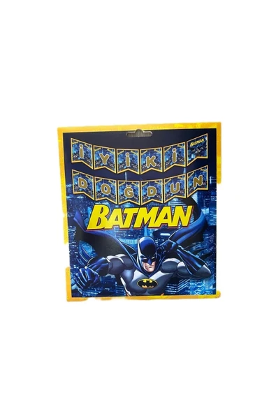 Batman temalı iyiki doğdun banner yazı