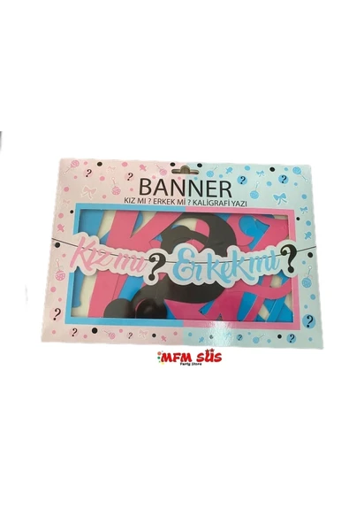 Kız mı? Erkek mi? Kaligrafi banner yazı
