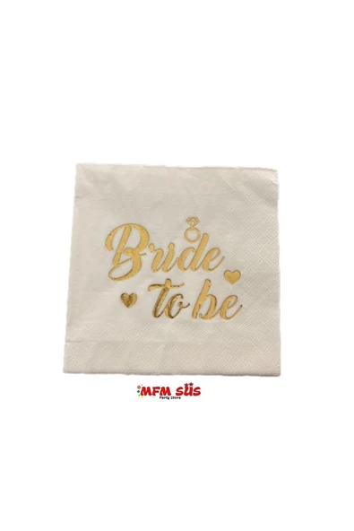 Parti Bride Gold Yaldızlı Peçete 16 Adet