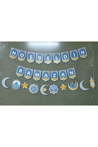 Parti Hoşgeldin Ramazan Banner Yazı Süs 2’li Paket