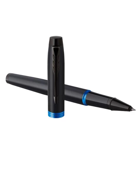 Parker Im Vibrant Rings Roller Kalem Siyah-Mavi 2172860 - 2