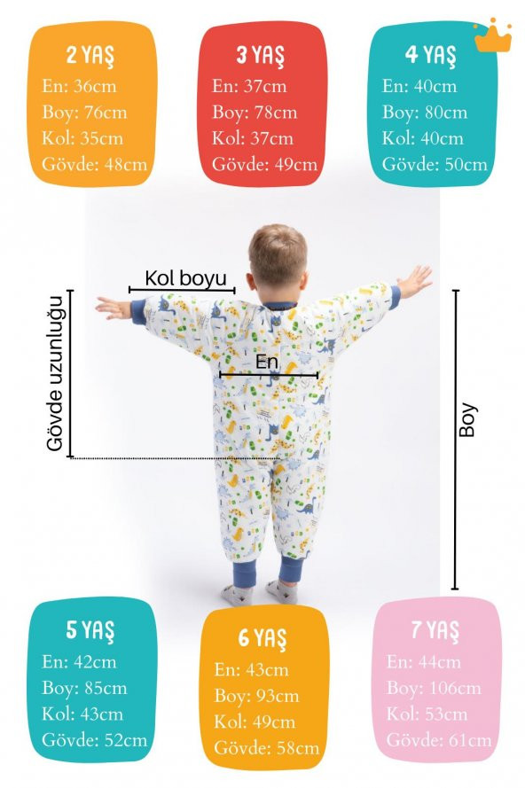 Begisa Elyaf Dolgulu 2.5 Tog Çocuk Uyku Tulumu 23504 - 5