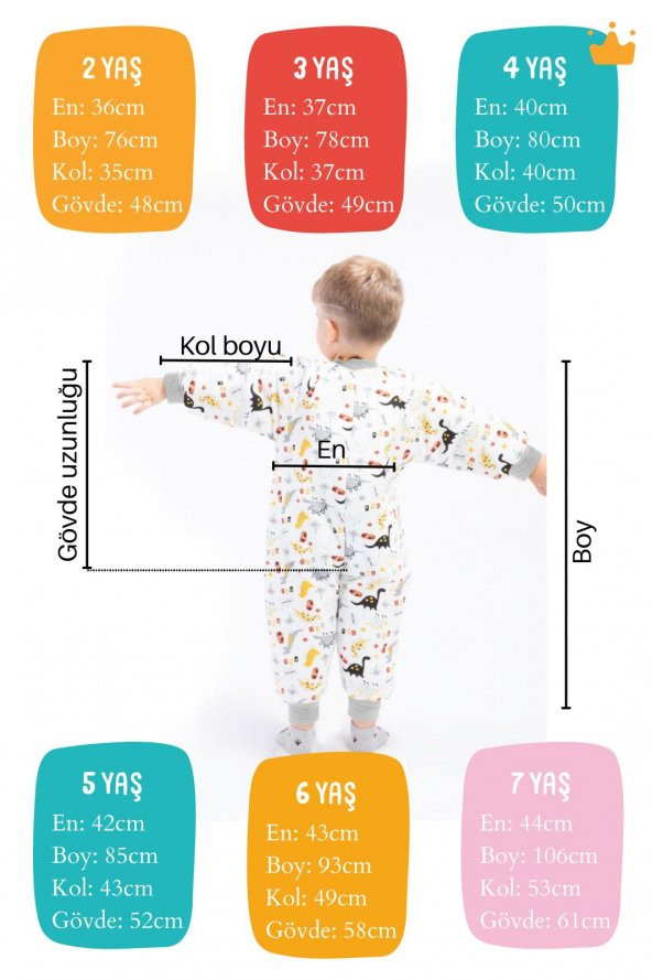 Begisa Elyaf Dolgulu 2.5 Tog Çocuk Uyku Tulumu 23504 - 10