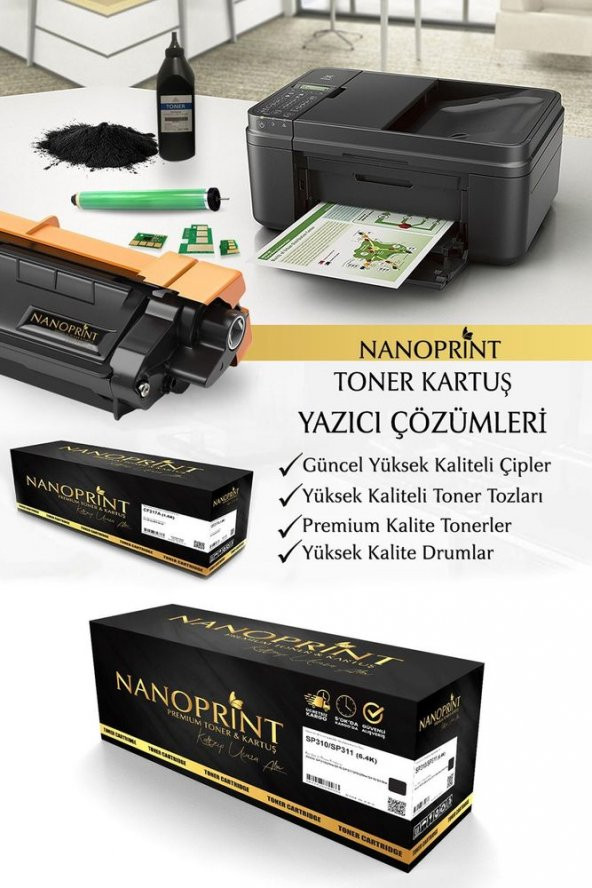 Ricoh Sp310-sp311-sp377 Muadil Toner /np/sp-311dn/sp-311dnw - 3