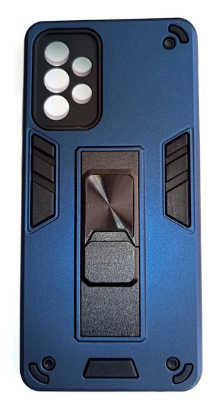 Samsung Galaxy A72 Uyumlu Tank Zırh Kılıf Standlı Metal Manyetik Tutucu - Resim 2