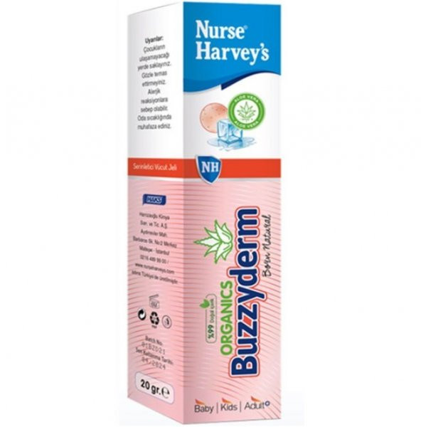 Nurse Harveys Organics Buzzyderm Serinletici Krem 20 Ml 8699177824476