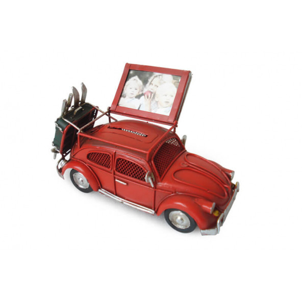 Dekoratif Metal Araba Çerçeveli ve Kumbaralı 1210E-3398SS Model-M54 - 2