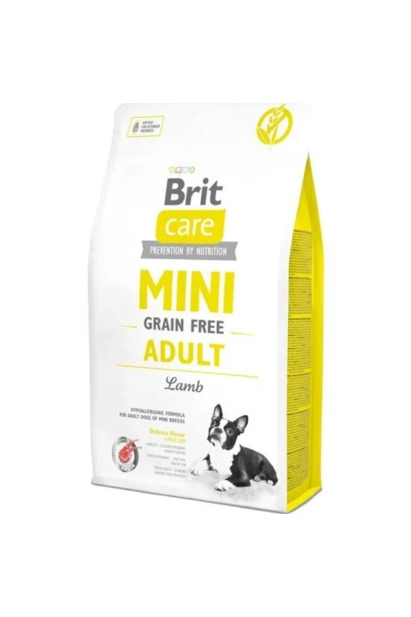 Brit Care Mini Tahılsız Kuzu Etli Küçük Irk Yetişkin Köpek Maması 2 Kg