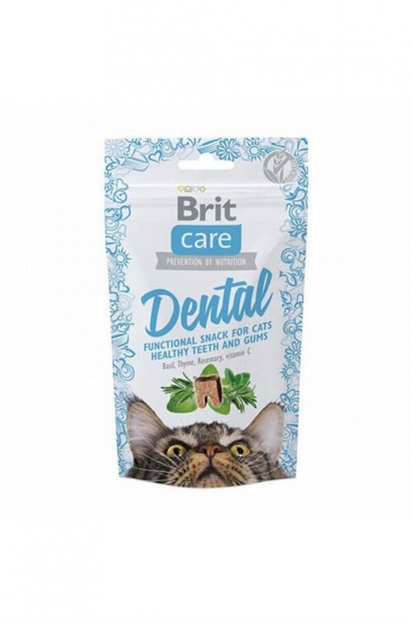 Brit Care Kedi Diş Bakımı Snack Dental 50 Gr - 1