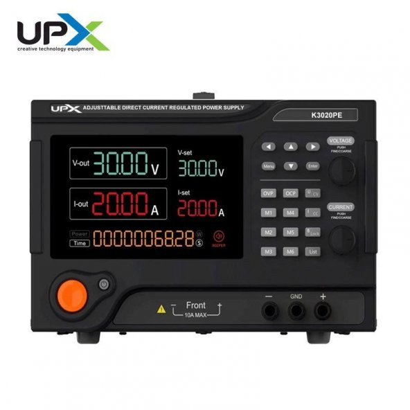 Upx K3020PE 0-30V 0-20A 10mv 10ma Programlanabilir Tek Çıkışlı Dc Ayarlı Güç Kaynağı