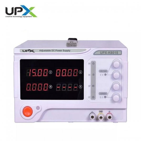 Upx K6015 0-60V 0-15A 10mv 10ma Tek Çıkışlı Dc Ayarlı Güç Kaynağı