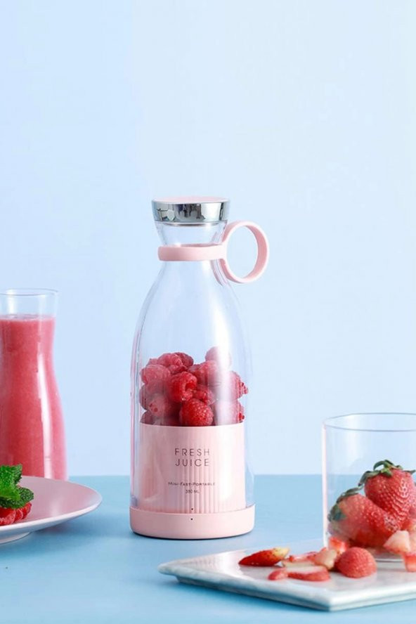 Taşınabilir Şarjlı Smoothie Blender Shake Meyve Karıştırıcı USB Kablolu Şarj Kişisel Blender