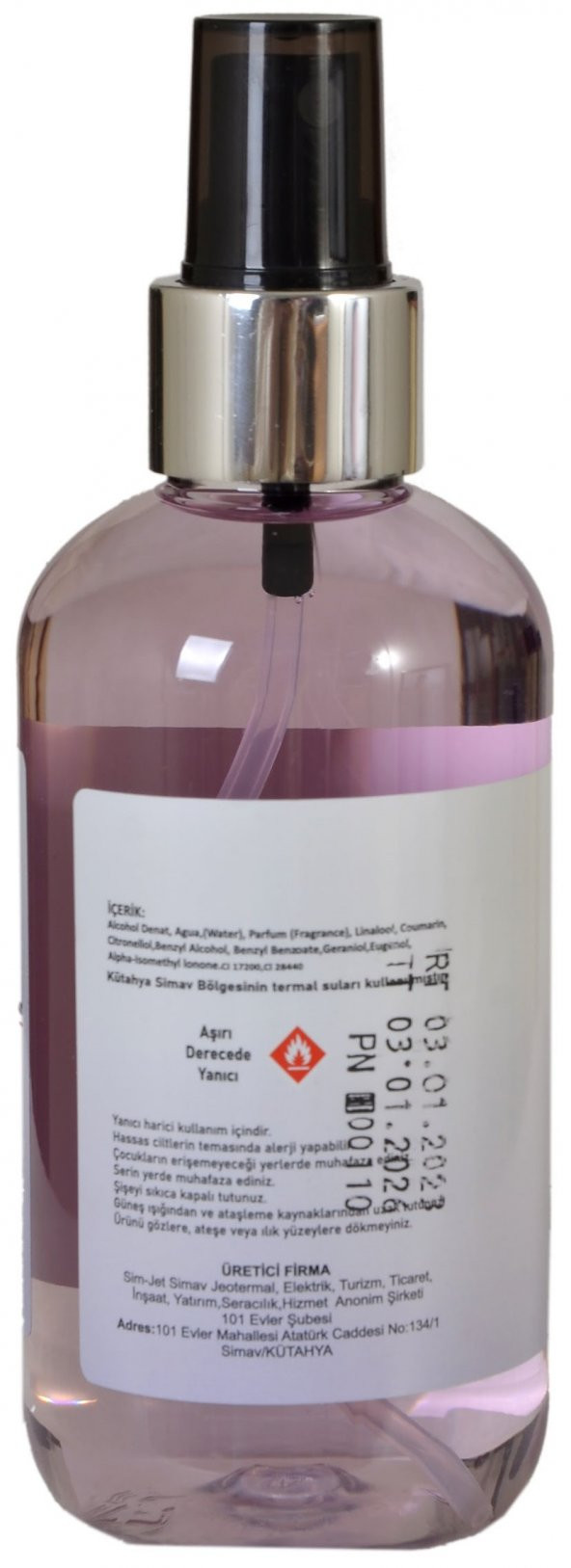 SİMAV Termal Sulu Kolonya Seti 5li - 200 ml Spreyli - 3