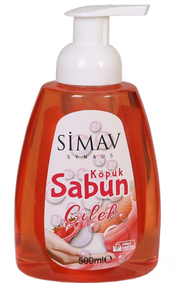 SİMAV Termal Sulu Çilek Özlü Köpük Sabun - 500 ml