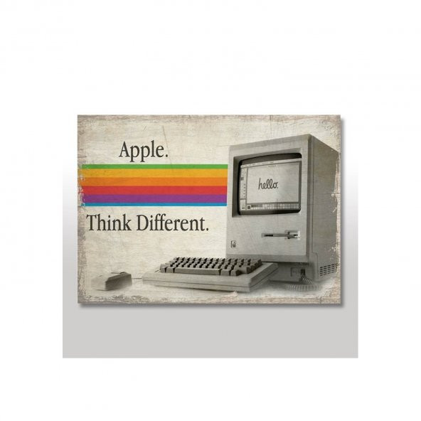 Apple Ahşap Poster 20*30