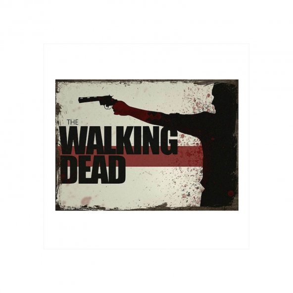 The Walking Dead Ahşap Poster 20*30