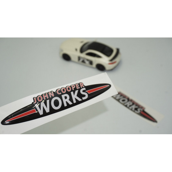 Mini John Cooper Works Çamurluk Yanı Ve Torpido Damla Desen Logo Arma Seti