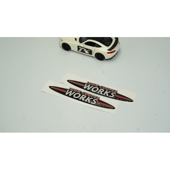 Mini John Cooper Works Çamurluk Yanı Ve Torpido Damla Desen Logo Arma Seti - 2