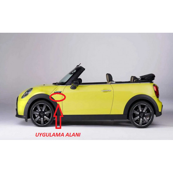 Mini John Cooper Works Çamurluk Yanı Ve Torpido Damla Desen Logo Arma Seti - 5