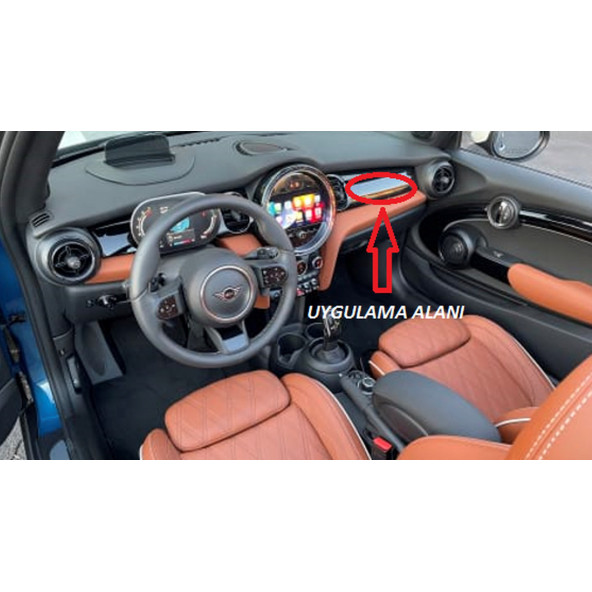 Mini John Cooper Works Çamurluk Yanı Ve Torpido Damla Desen Logo Arma Seti - 6