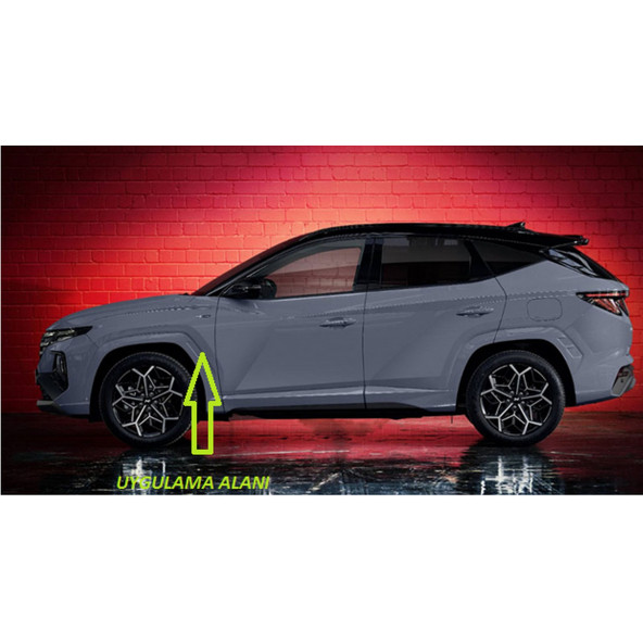 Hyundai N Line Performance Çamurluk Yanı Damla Desen Logo Arma Seti - 5