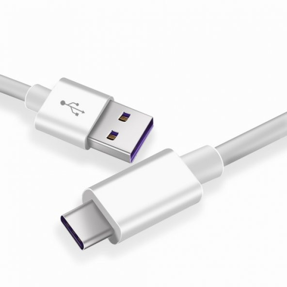 Orjinal Huawei Mate 30 Lite Type C 5A 1M MOR Hızlı Şarj ve Data Kablosu ürün görseli 1