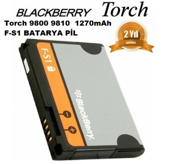 Day ORJİNAL Blackberry 9800 9810 F-S1 1270 mAh Batarya Pil  Torch (Uzun Ömürlü 2 YIL GARANTİLİ)
