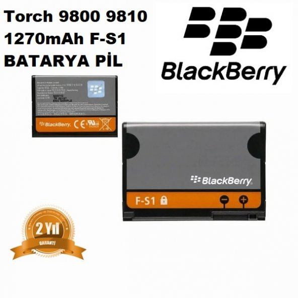 Day Blackberry 9810 F-S1 1270 mAh ORJİNAL Batarya Pil  Torch (Uzun Ömürlü 2 YIL GARANTİLİ)