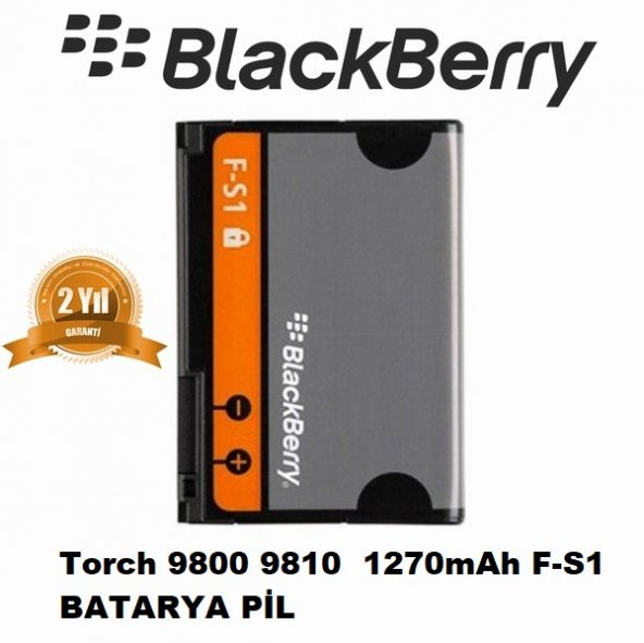 Day Blackberry Torch 9800 9810 F-S1 1270 mAh ORJİNAL Batarya Pil (Uzun Ömürlü 2 YIL GARANTİLİ)