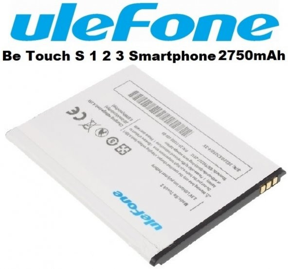 Day Ulefone Be Touch 2 Smartphone 2750 mAh ORJİNAL Batarya Pil (Uzun Ömürlü 2 YIL GARANTİLİ)