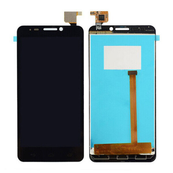 Alcatel İdol Ot6030 Lcd + Siyah Çıtasız Dokunmatik Cep Telefonu Ekranı Siyah