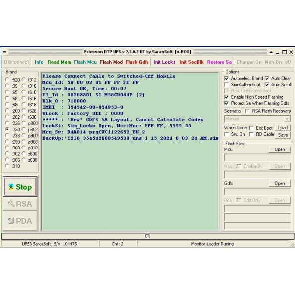 Ufs Box Nokia Ericsson Samsung Motorola Lg Sharp Program Cihazı Kablosuz - Resim 2